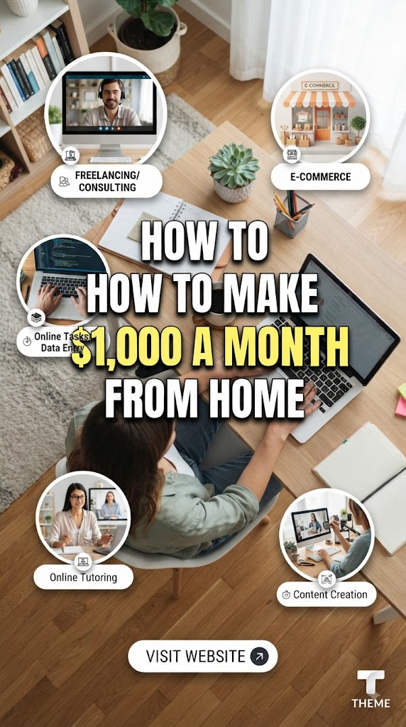 How to Make $1,000 a Month from Home