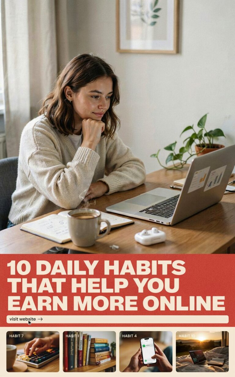 10 Daily Habits That Help You Earn More Online