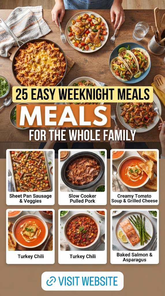 25 Easy Weeknight Meals for the Whole Family
