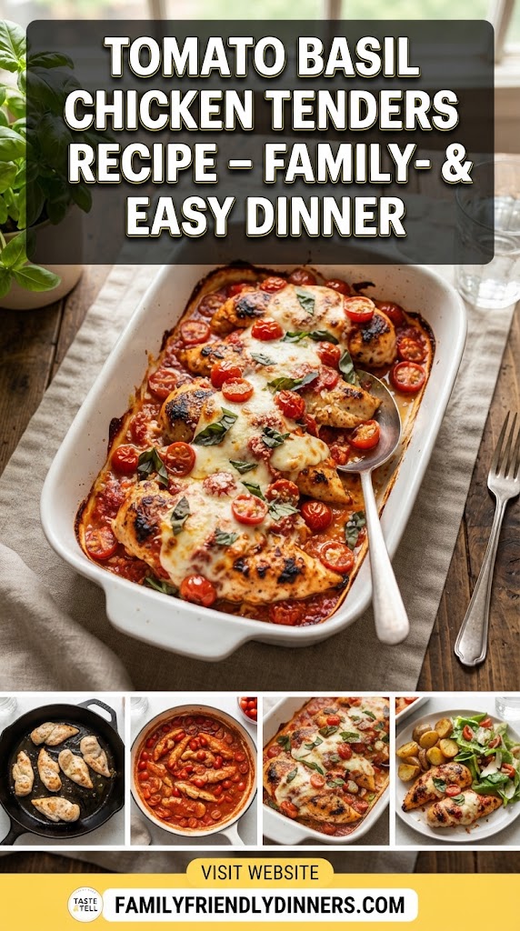 Tomato Basil Chicken Tenders Recipe – Family-Friendly and Easy Dinner