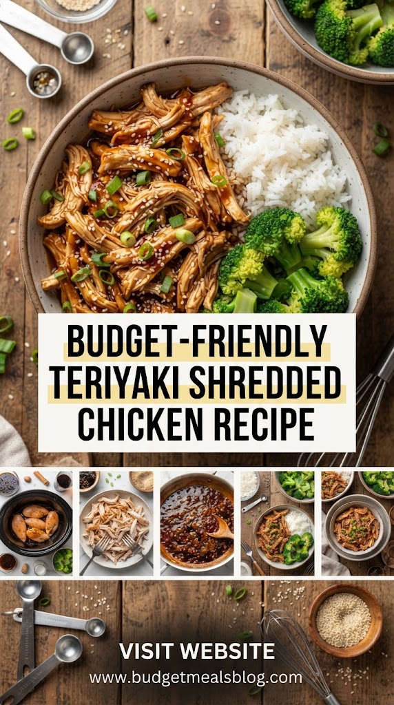 Budget-Friendly Teriyaki Shredded Chicken Recipe
