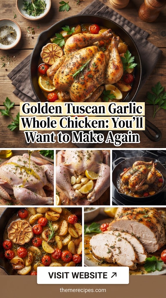 Golden Tuscan Garlic Whole Chicken: You’ll Want to Make Again