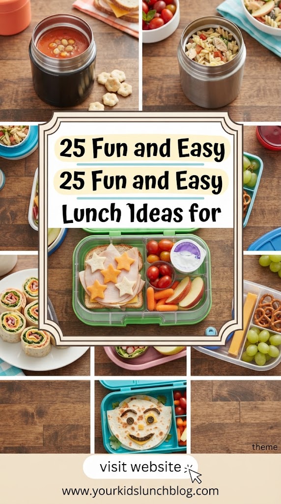 25 Fun and Easy Lunch Ideas for School
