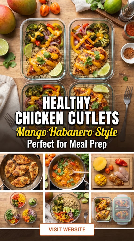 Healthy Chicken Cutlets Mango Habanero Style – Perfect for Meal Prep