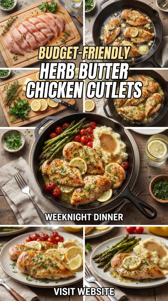 Budget-Friendly Herb Butter Chicken Cutlets Weeknight Dinner