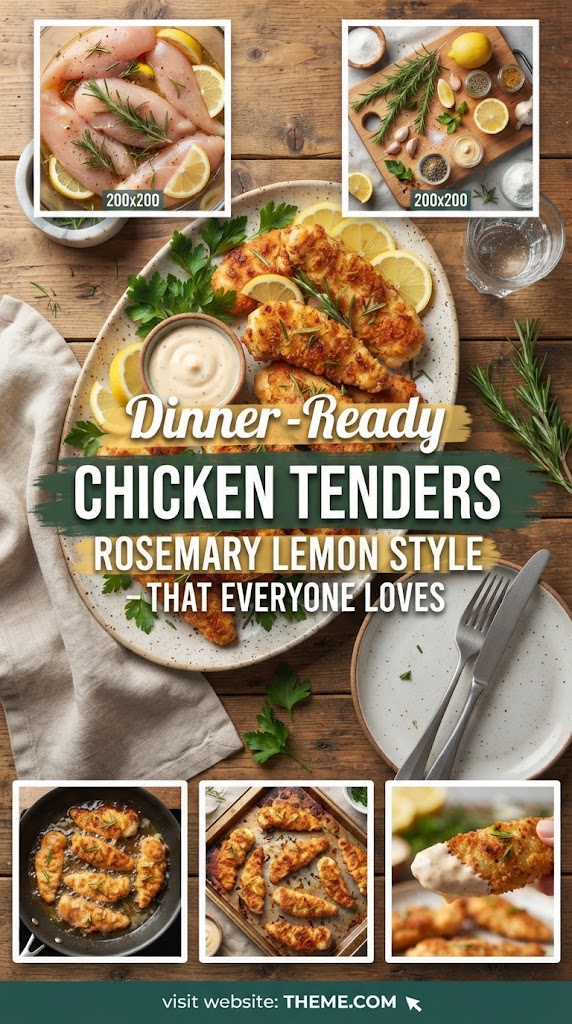 Dinner-Ready Chicken Tenders Rosemary Lemon Style – That Everyone Loves