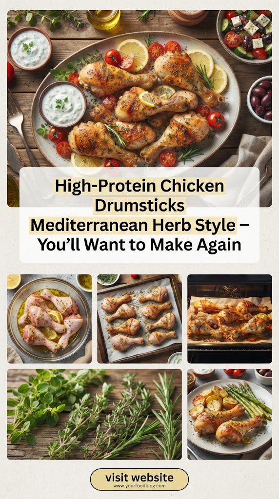 High-Protein Chicken Drumsticks Mediterranean Herb Style – You’ll Want to Make Again