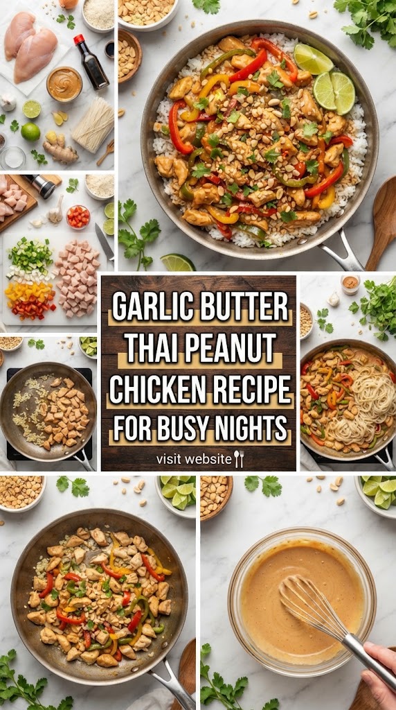 Garlic Butter Thai Peanut Chicken Recipe for Busy Nights