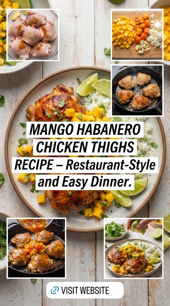 Mango Habanero Chicken Thighs Recipe – Restaurant-Style and Easy Dinner