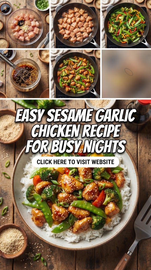 Easy Sesame Garlic Chicken Recipe for Busy Nights