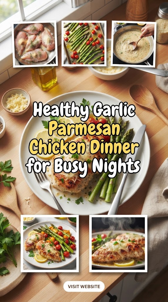 Healthy Garlic Parmesan Chicken Dinner for Busy Nights